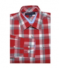 Tommy Hilfiger Men Long Sleeve Plaid Shirt Tommy Hilfiger Men Long Sleeve Plaid Shirt