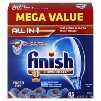 Finish Powerball Tabs Dishwasher Detergent, Fresh Scent, 85-Count Finish Powerball Tabs Dishwasher Detergent, Fresh Scent, 85-Count