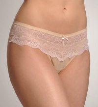 Betsey Johnson Women's Stretch Mesh and Lace Low Rise Thong Betsey Johnson Women's Stretch Mesh and Lace Low Rise Thong