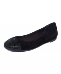 A quite captivating cap toe. Sperry Top-Sider's Annabelle ballet flats are both glittery and comfortable with a full-cushioned footbed and lightweight, flexible construction.