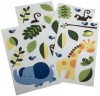 Kids Line Jungle 123 Wall Decals, Brown