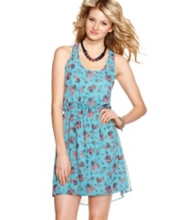 Cute style is in bloom on this floral print frock from Eyeshadow! Pile on your funkiest accessories for a great way to add edge to the dress! Cute style is in bloom on this floral print frock from Eyeshadow! Pile on your funkiest accessories for a great way to add edge to the dress!