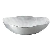 Donna Karan teams up with Lenox to fashion the city-chic Dimension round bowl with a curvacious rim and brushed metal finish for a sophisticated look. Donna Karan teams up with Lenox to fashion the city-chic Dimension round bowl with a curvacious rim and brushed metal finish for a sophisticated look.