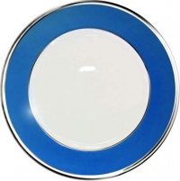 Haviland Laque de Chine Platinum Azure Dessert Plate 8.7 in Haviland Laque de Chine Platinum Azure Dessert Plate 8.7 in