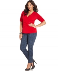 Revamp your denim with Style&co.'s plus size skinny jeans, flaunting a printed wash. Revamp your denim with Style&co.'s plus size skinny jeans, flaunting a printed wash.