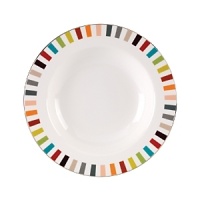 Missoni has created a multicolored décor that has been inspired by the colors of flowers and leaves of the tropical forest. This fantasy brings particular warmth to the most important pieces of the collection, standing out clearly on the white surface of the porcelain. Missoni has created a multicolored décor that has been inspired by the colors of flowers and leaves of the tropical forest. This fantasy brings particular warmth to the most important pieces of the collection, standing out clearly on the white surface of the porcelain.