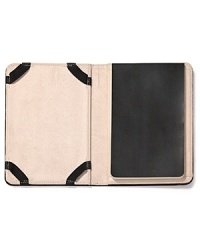 An analog-meets-digital offering from Moleskine, this handsome hardcover case holds your e-reader and has 96 notebook pages within An analog-meets-digital offering from Moleskine, this handsome hardcover case holds your e-reader and has 96 notebook pages within