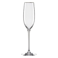Crafted from fine lead crystal, the Solitaire Platinum collection offers enthusiasts the ultimate champagne and sparkling wine experience with these signature flutes.