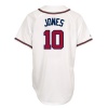 MLB Chipper Jones Atlanta Braves Replica Home Jersey , White\Red