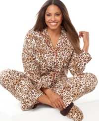 You'll feel right at home for the holidays with the cozy and cute prints on the Holiday Lane flannel pajamas by Charter Club. You'll feel right at home for the holidays with the cozy and cute prints on the Holiday Lane flannel pajamas by Charter Club.