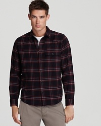 A check print in always-awesome flannel finished with a modern fit - a go-to sport shirt you'll reach for again and again. A check print in always-awesome flannel finished with a modern fit - a go-to sport shirt you'll reach for again and again.