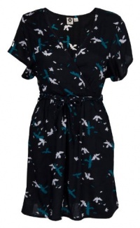 Roxy Girl On Fire Dress-True Black Print-S