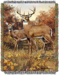 Hautman Brothers, Royal Pair 48-Inch-by-60-Inch Acrylic Tapestry Throw by The Northwest Company Hautman Brothers, Royal Pair 48-Inch-by-60-Inch Acrylic Tapestry Throw by The Northwest Company