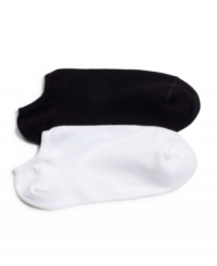 Simple, lightweight liner socks, perfect for athletic shoes. Comes in a pack of six. By HUE. Simple, lightweight liner socks, perfect for athletic shoes. Comes in a pack of six. By HUE.
