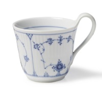 Royal Copenhagen Blue Fluted Plain High Handled Mug 11 oz Royal Copenhagen Blue Fluted Plain High Handled Mug 11 oz