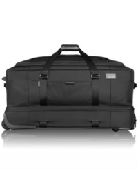 Move on! This durable, high-performance rolling duffel makes an easy science of travel with a structured bottom compartment for shoes & gear and a spacious main compartment with tie-down straps to keep clothes wrinkle-free and secure. Multiple organizer pockets and easy-glide wheels take the hassle out of packing and getting there. 5-year warranty. Move on! This durable, high-performance rolling duffel makes an easy science of travel with a structured bottom compartment for shoes & gear and a spacious main compartment with tie-down straps to keep clothes wrinkle-free and secure. Multiple organizer pockets and easy-glide wheels take the hassle out of packing and getting there. 5-year warranty.