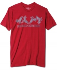 Get cheeky in your casual wear with this graphic tee from American Rag. Get cheeky in your casual wear with this graphic tee from American Rag.