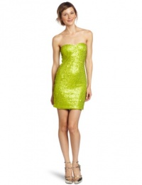 As U Wish Juniors Sequin Strapless Tube Dress, Green, Small As U Wish Juniors Sequin Strapless Tube Dress, Green, Small