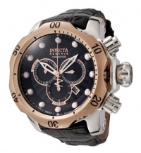 Invicta Men's 0360 Reserve Collection Venom Chronograph Black Leather Watch Invicta Men's 0360 Reserve Collection Venom Chronograph Black Leather Watch