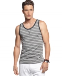 Your summer style is protected in the constitution with this striped tank from INC International Concepts: the right to bare arms. Your summer style is protected in the constitution with this striped tank from INC International Concepts: the right to bare arms.