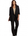 Calvin Klein Women's Plus Size Roll Sleeve Flyaway Jacket
