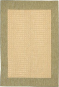 Couristan 1005/5005 Recife Checkered Field Natural/Green Rug, 5-Feet 3-Inch by 7-Feet 6-Inch Couristan 1005/5005 Recife Checkered Field Natural/Green Rug, 5-Feet 3-Inch by 7-Feet 6-Inch