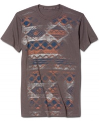 With a distressed Southwestern vibe, this tee from American Rag is an instant laid-back fave. With a distressed Southwestern vibe, this tee from American Rag is an instant laid-back fave.