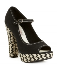 The best of both worlds. Whether you think of them as Mary Janes or espadrilles, the Kali pumps by American Rag are the perfect complement to spring and summer skirts. The best of both worlds. Whether you think of them as Mary Janes or espadrilles, the Kali pumps by American Rag are the perfect complement to spring and summer skirts.