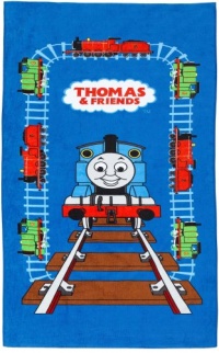 Thomas The Tank 30-Inch by 60-Inch Fiber Reactive Print Beach Towel Thomas The Tank 30-Inch by 60-Inch Fiber Reactive Print Beach Towel