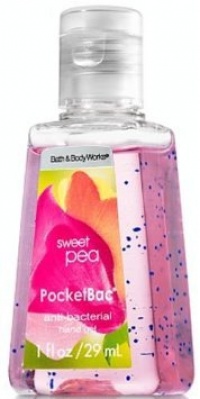 Bath & Body Works Sweet Pea PocketBac Deep Cleansing Anti-Bacterial Hand Gel 1 oz (29 ml)