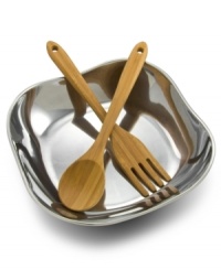 Present and polish off the main course with contemporary flair using the Boston large bowl. At once round and square in brilliant Armetale metal, this simple, versatile serveware shines at everyday meals and festive gatherings. Present and polish off the main course with contemporary flair using the Boston large bowl. At once round and square in brilliant Armetale metal, this simple, versatile serveware shines at everyday meals and festive gatherings.
