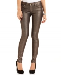 Go for a chic metallic look in these glam leggings from Tinseltown. Its bright shimmery finish adds pop to your look! Go for a chic metallic look in these glam leggings from Tinseltown. Its bright shimmery finish adds pop to your look!