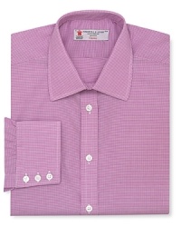 A top-notch design in crisp, comfortable cotton, featuring a mini-gingham pattern that evokes classic charm and masculine appeal. From the refined clothier Turnbull & Asser. A top-notch design in crisp, comfortable cotton, featuring a mini-gingham pattern that evokes classic charm and masculine appeal. From the refined clothier Turnbull & Asser.