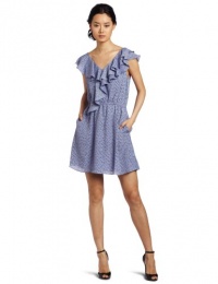 BCBGeneration Women's Double Ruffle Front Dress, Light Whisper Combo, Medium BCBGeneration Women's Double Ruffle Front Dress, Light Whisper Combo, Medium