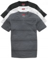 Elevate your everyday style with this stellar striped shirt from Alfani Red. (Clearance)