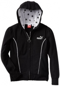 Puma - Kids Girls 7-16 Star Lined Hoodie, Black, X-Large Puma - Kids Girls 7-16 Star Lined Hoodie, Black, X-Large