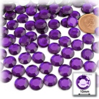 The Crafts Outlet 144-Piece Round Rhinestones, 10mm, Purple Amethyst The Crafts Outlet 144-Piece Round Rhinestones, 10mm, Purple Amethyst