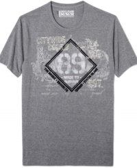 Outsider. You'll stand out and show your pride for your home turf in this t-shirt from DKNY. Outsider. You'll stand out and show your pride for your home turf in this t-shirt from DKNY.