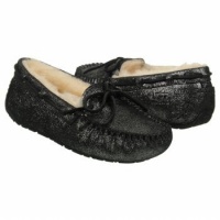 UGG Australia Girls' Dakota Glitter Slippers,Black,4 Child US UGG Australia Girls' Dakota Glitter Slippers,Black,4 Child US