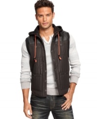 Layer up in sleek style with this quilted vest by INC International Concepts. Layer up in sleek style with this quilted vest by INC International Concepts.