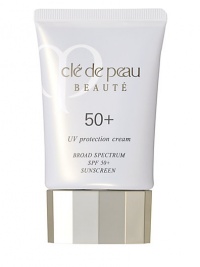 Advanced-performance daily sunscreen that helps prevent signs of photo aging while enhancing the natural beauty and suppleness of the skin. It's feather-light, non-greasy texture dries to a matte finish. Perfect for use under makeup. Made in Japan. 1.7 oz.