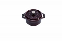 Staub Mini .25 Quart Round Cocotte, Aubergine