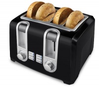 Black & Decker T4569B 4-Slice Toaster, Black