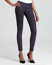 Heavy metal gets a fashionable makeover with these BLANKNYC skinny jeans. With their metallic tinge and bright hue, you'll want to rock these every single night. Heavy metal gets a fashionable makeover with these BLANKNYC skinny jeans. With their metallic tinge and bright hue, you'll want to rock these every single night.