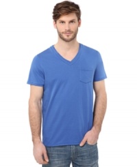 Improve your lineup of basics with this cool v-neck tee from Buffalo David Bitton. Improve your lineup of basics with this cool v-neck tee from Buffalo David Bitton.