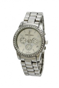 Bombshell Women's BS0314S Runway Rhinestone Silver Tone Watch Bombshell Women's BS0314S Runway Rhinestone Silver Tone Watch