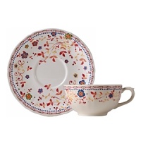 Delicate, swirling florals in a rich, warm palette add artful brightness to these weighty, durable earthenware dishes from Gien France. Delicate, swirling florals in a rich, warm palette add artful brightness to these weighty, durable earthenware dishes from Gien France.