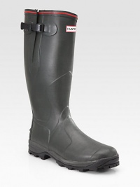 A vulcanized rubber design built on an orthopedic last for that legendary Hunter fit. A sculpted top and contrasting piping create a stylish finish. Decorative buckle detail Seamless waterproof construction Bamboo carbon lining Cushioned footbed Shaft, 16 Leg circumference, 16 Removal insole for adapting the fit between seasons Shock-absorbing heel pads Rubber sole Imported A vulcanized rubber design built on an orthopedic last for that legendary Hunter fit. A sculpted top and contrasting piping create a stylish finish. Decorative buckle detail Seamless waterproof construction Bamboo carbon lining Cushioned footbed Shaft, 16 Leg circumference, 16 Removal insole for adapting the fit between seasons Shock-absorbing heel pads Rubber sole Imported