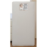 LA Baby Memory Foam Crib Mattress, White LA Baby Memory Foam Crib Mattress, White