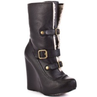 Betsey Johnson Women's Ryderrr Boot,Black Leather,7 M US Betsey Johnson Women's Ryderrr Boot,Black Leather,7 M US